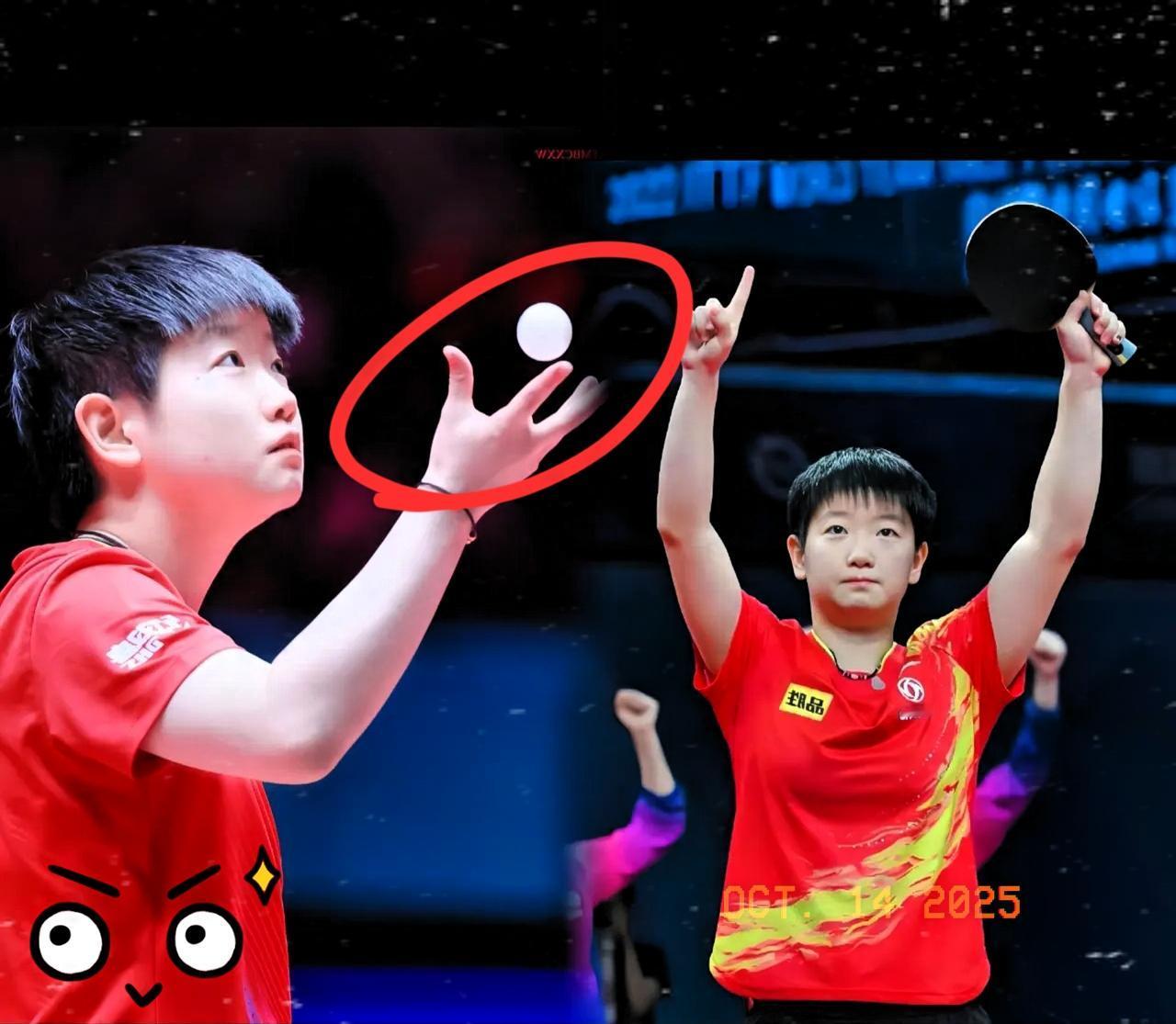 这下出名了，估计全国人民都知道了
昨晚乒乓球亚锦赛，国乒女团3-0横扫泰国女团！