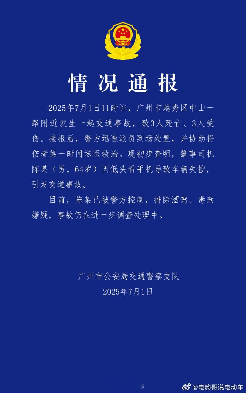开车低头看手机，致三死三伤。不知道这个车有没有开通智能驾驶辅助。我觉得有驾驶辅助