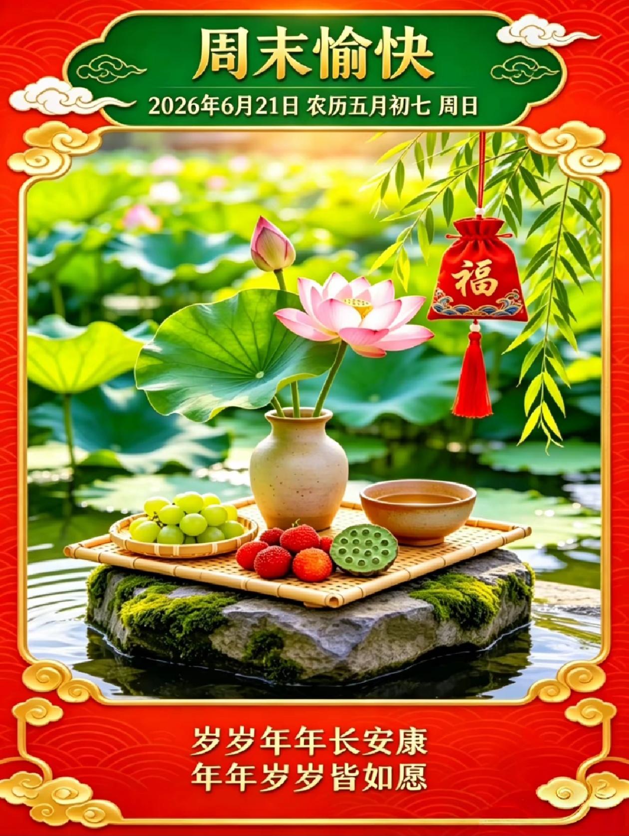 🌺2026./6.21 .日盛天长.夏安如常🌺

🌿☀️夏至已至，白昼悠长