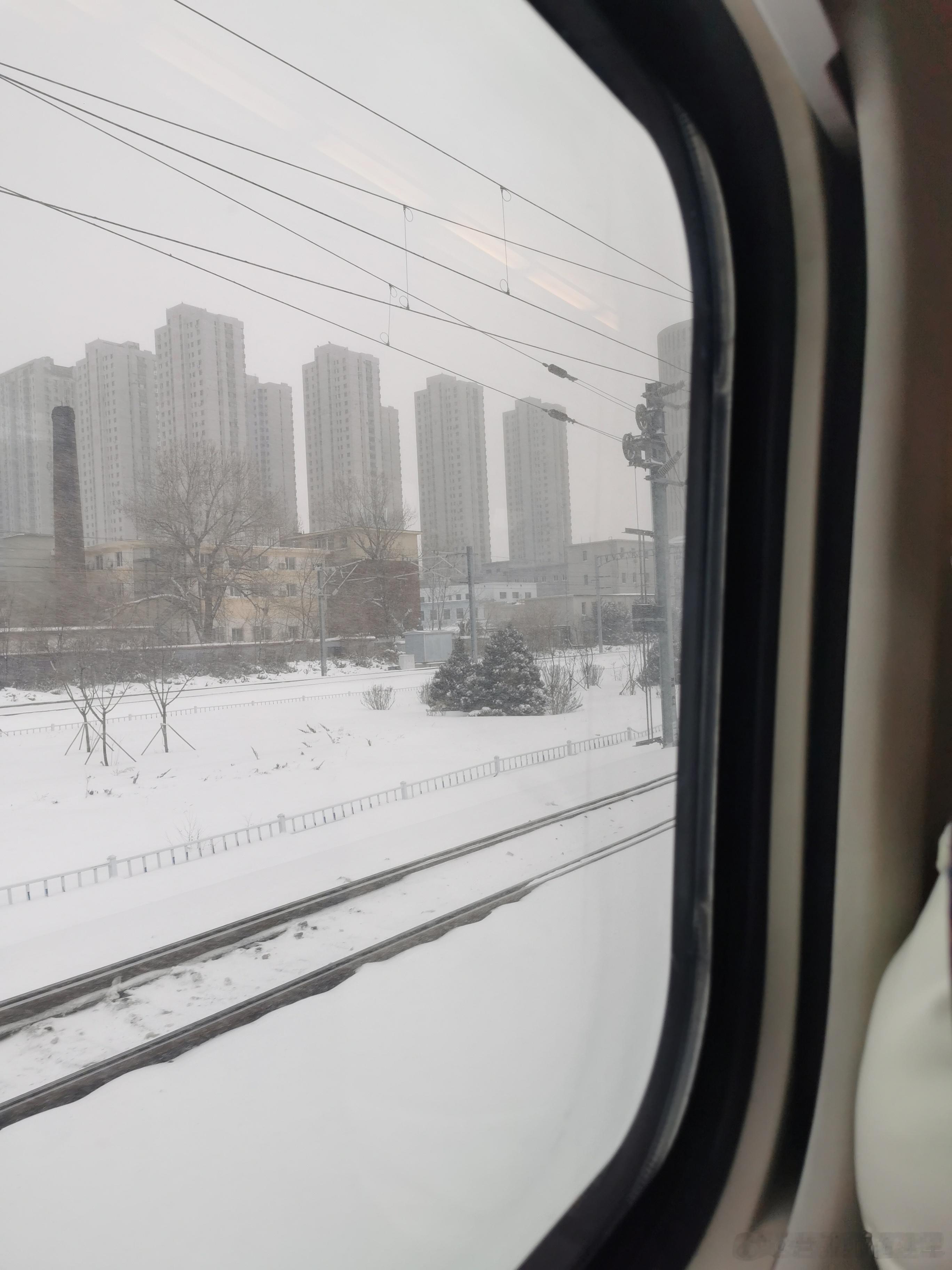 辽宁本轮强降雪将持续至除夕 早起雪停了一会，下楼准备去火车站🚆的时候，发现雪花