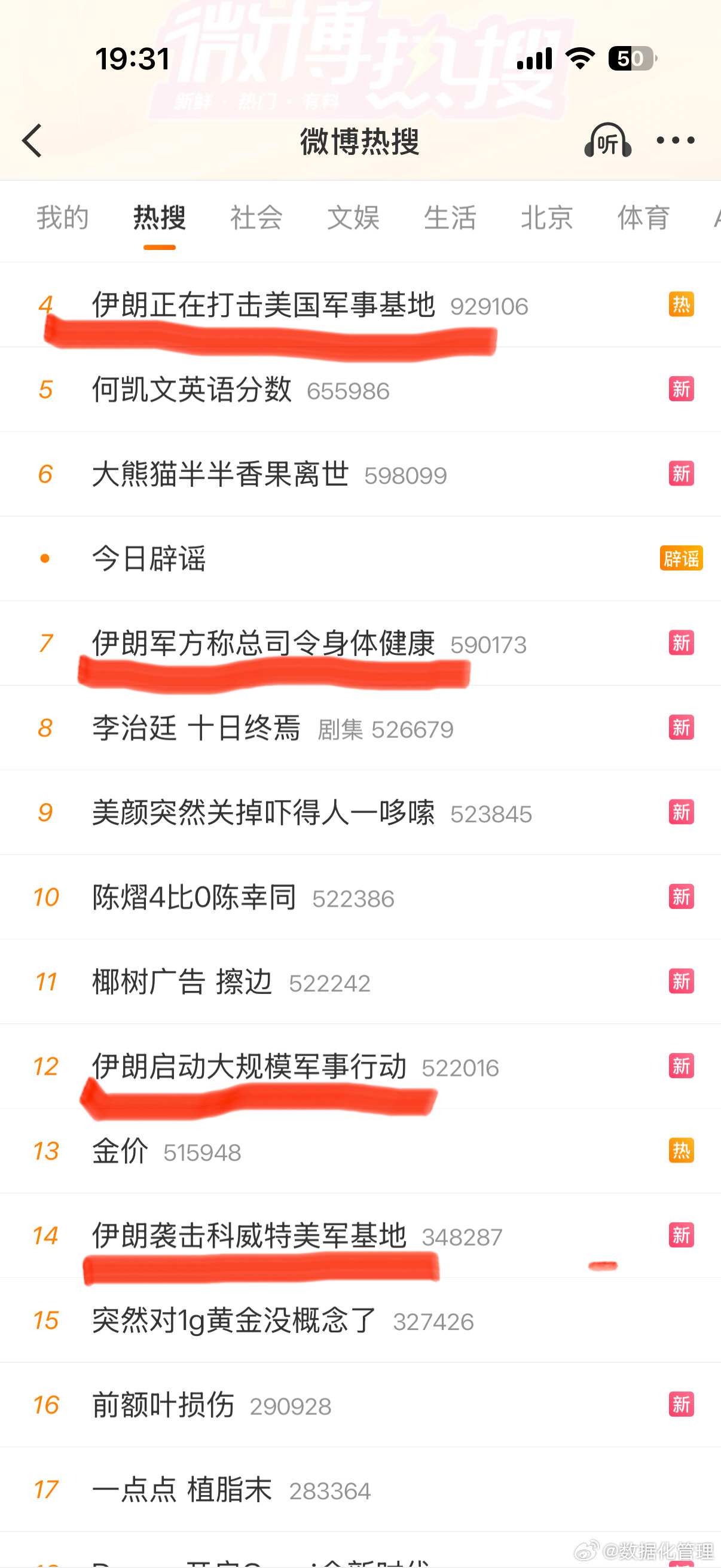 伊朗正在打击美国军事基地看微博热搜还以为伊朗已经占上风了 