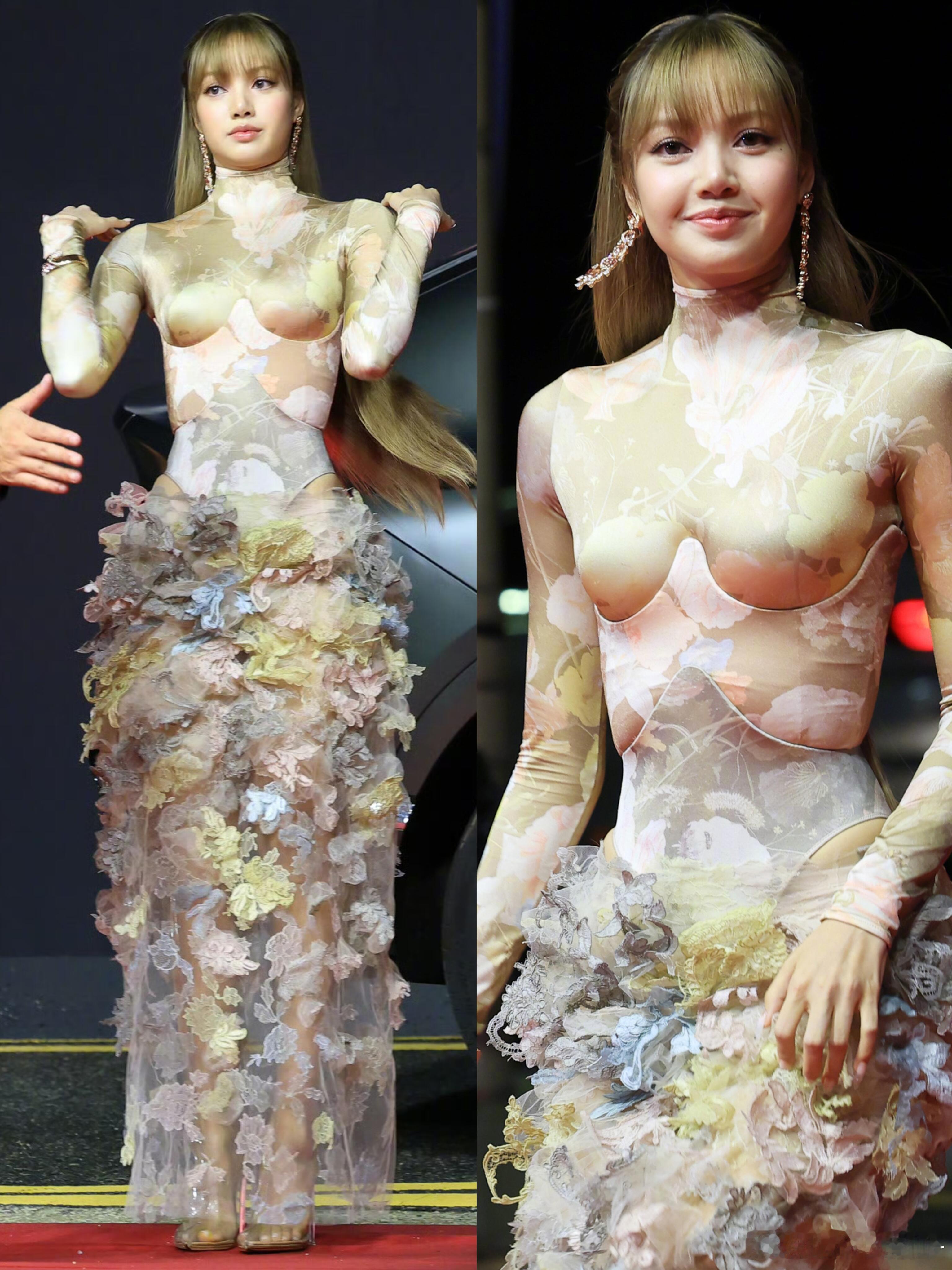 Lisa釜山电影节红毯造型[思考] ​​​