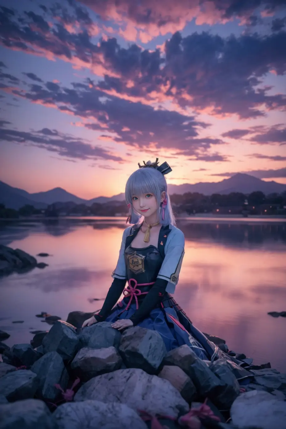 原神 神里绫华。 天气越来越暖和了～