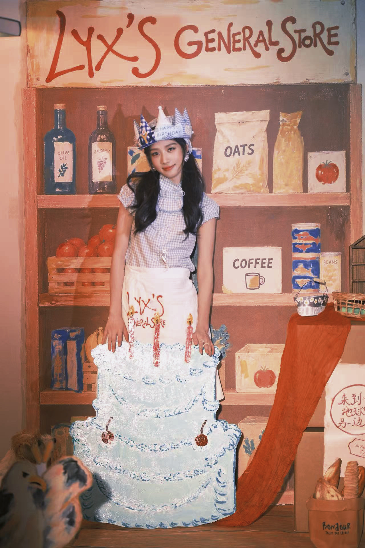 今年生日就学卢昱晓这样拍 噜噜晓的生日杂货铺开张啦！这个女孩真的太会拍生日照了！