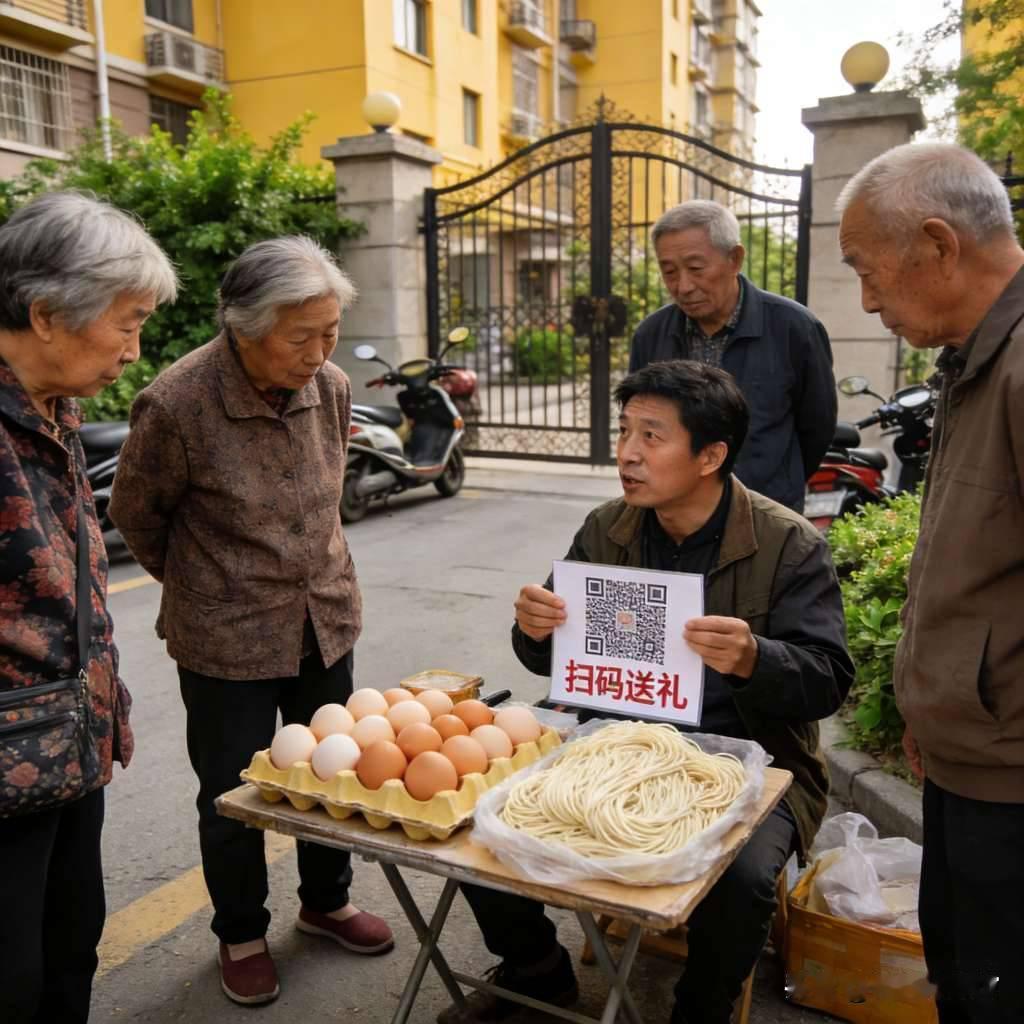 不知道大家有没有发现，小区门口、菜市场、公园长椅上，总有人摆着鸡蛋、面条、小盆小