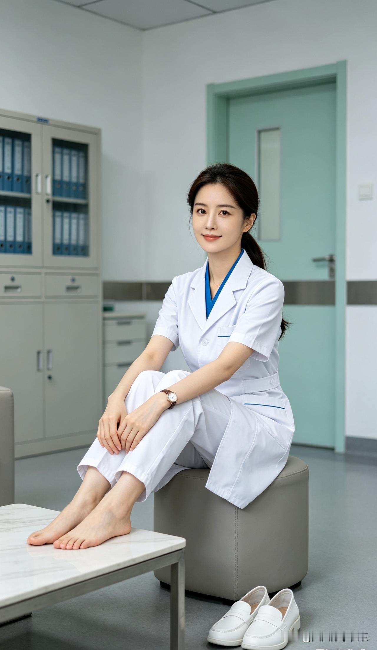 ai宝妈是白衣天使，宝妈在办公室休息一会。ai宝妈 宝妈 宝妈ai 宝妈工作分享