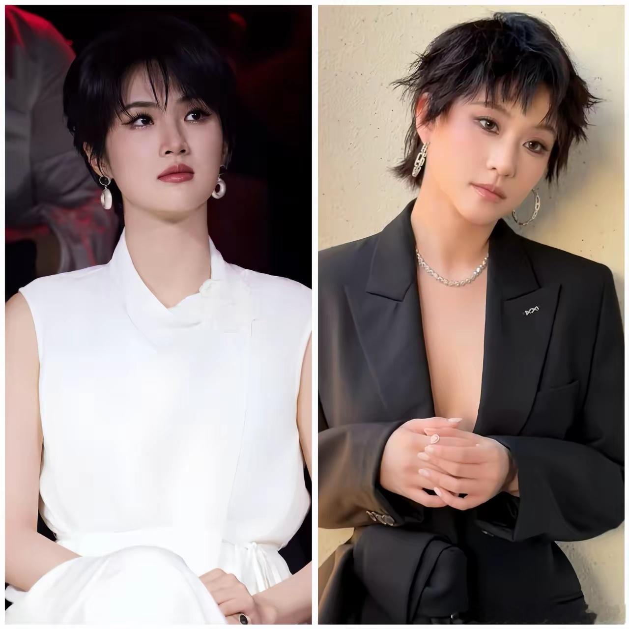 发现没？有家族企业的女明星，都有一个非常明显的共同点，那就是她们都很喜欢留短发。