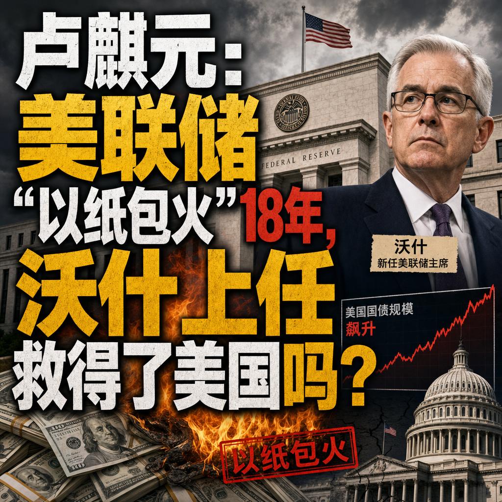 美联储维持利率不变，新主席沃什却删掉了所有关于未来降息的指引。
很多人以为，换个
