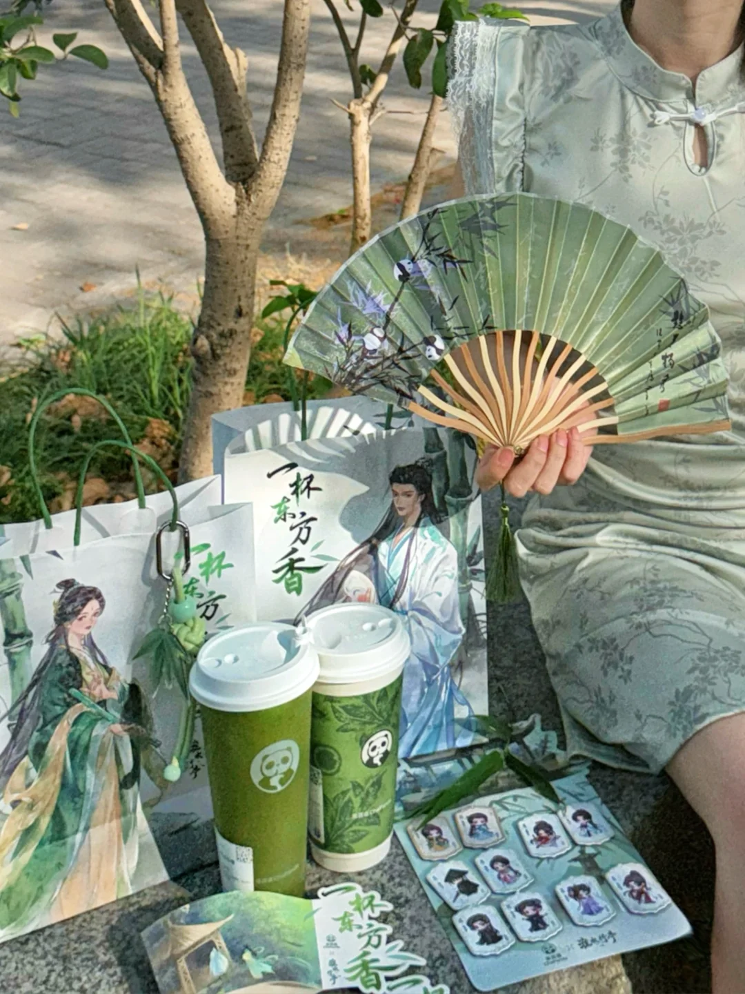 淮水竹亭新周边开箱！竹香乌龙杯变古风手办