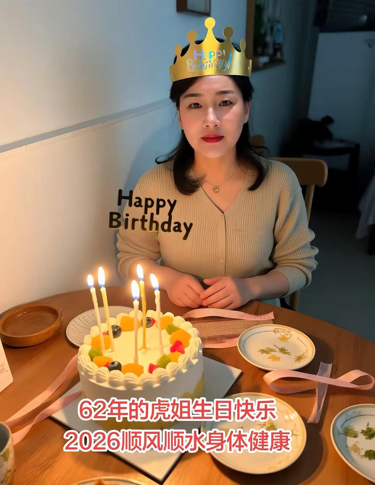 今天是我65岁生日62年的虎 值得纪念的日子 原来我也可以这么美😁😁 202