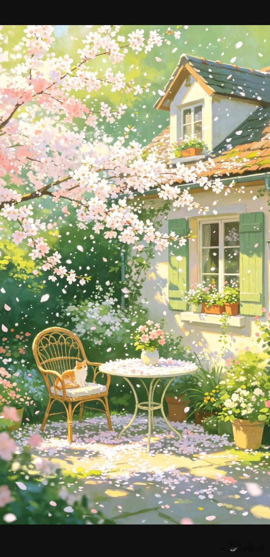 《观澜知命，听雨悟缺；参商有定，萍水无常；明缺悟常：花开花落自有时，云卷云舒本无
