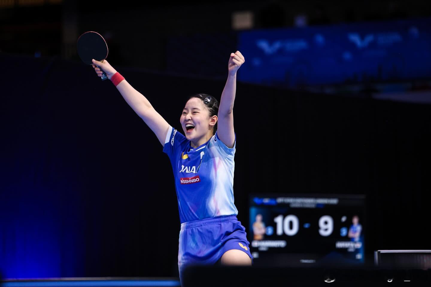 张本美和：WTT球星挑战赛伦敦站🇬🇧获得了冠军！谢谢爸爸🙇‍♀️接下来的两