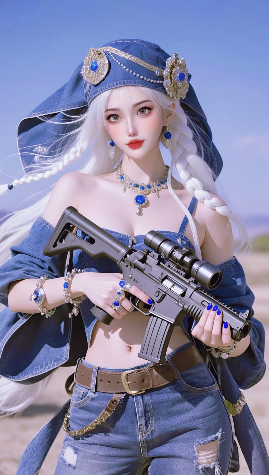 AI牛仔风枪模