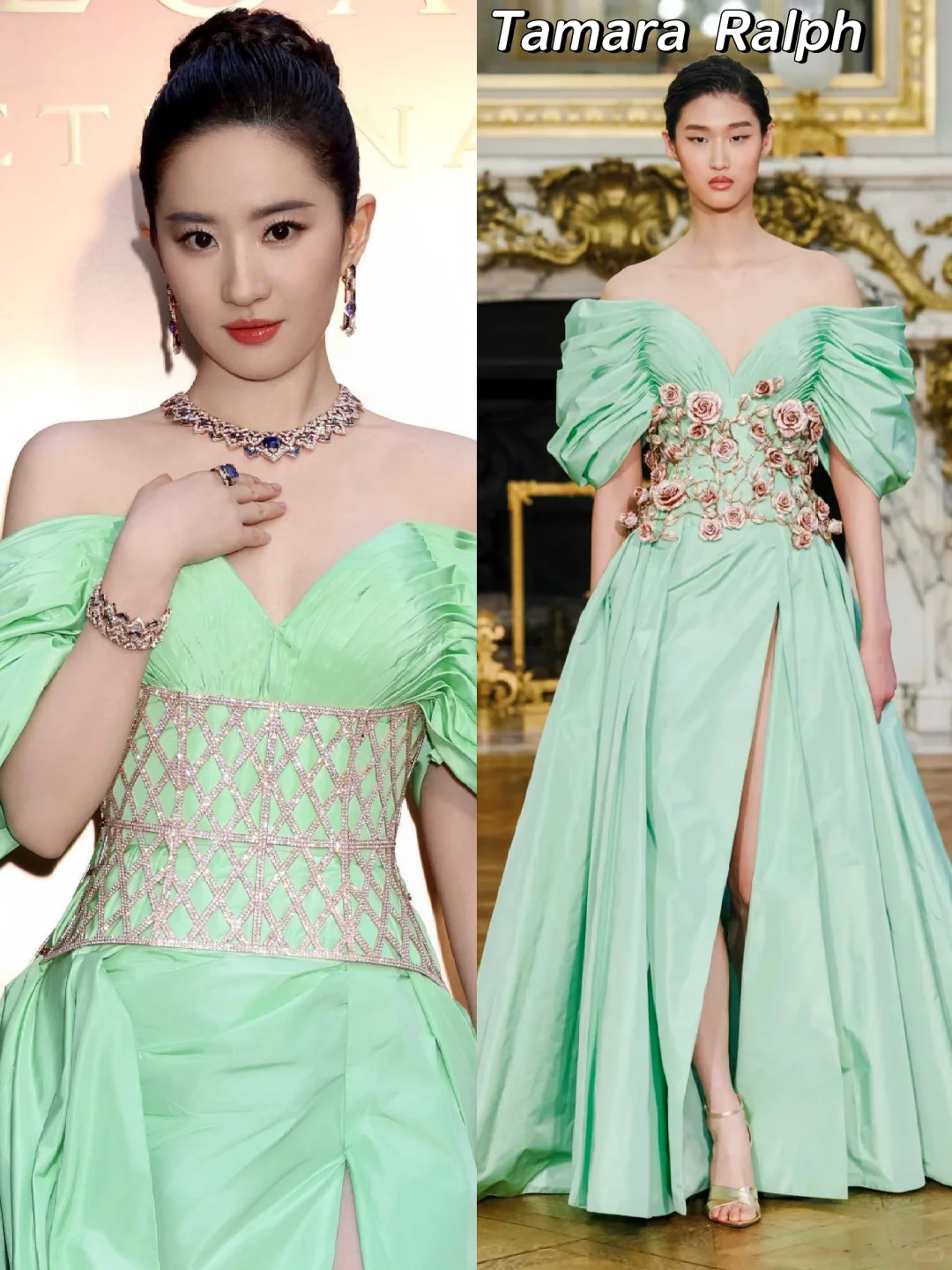妈妈呀，这是油画里的公主吧👸身高、皮肤、五官真的无可挑剔😍😍😍...