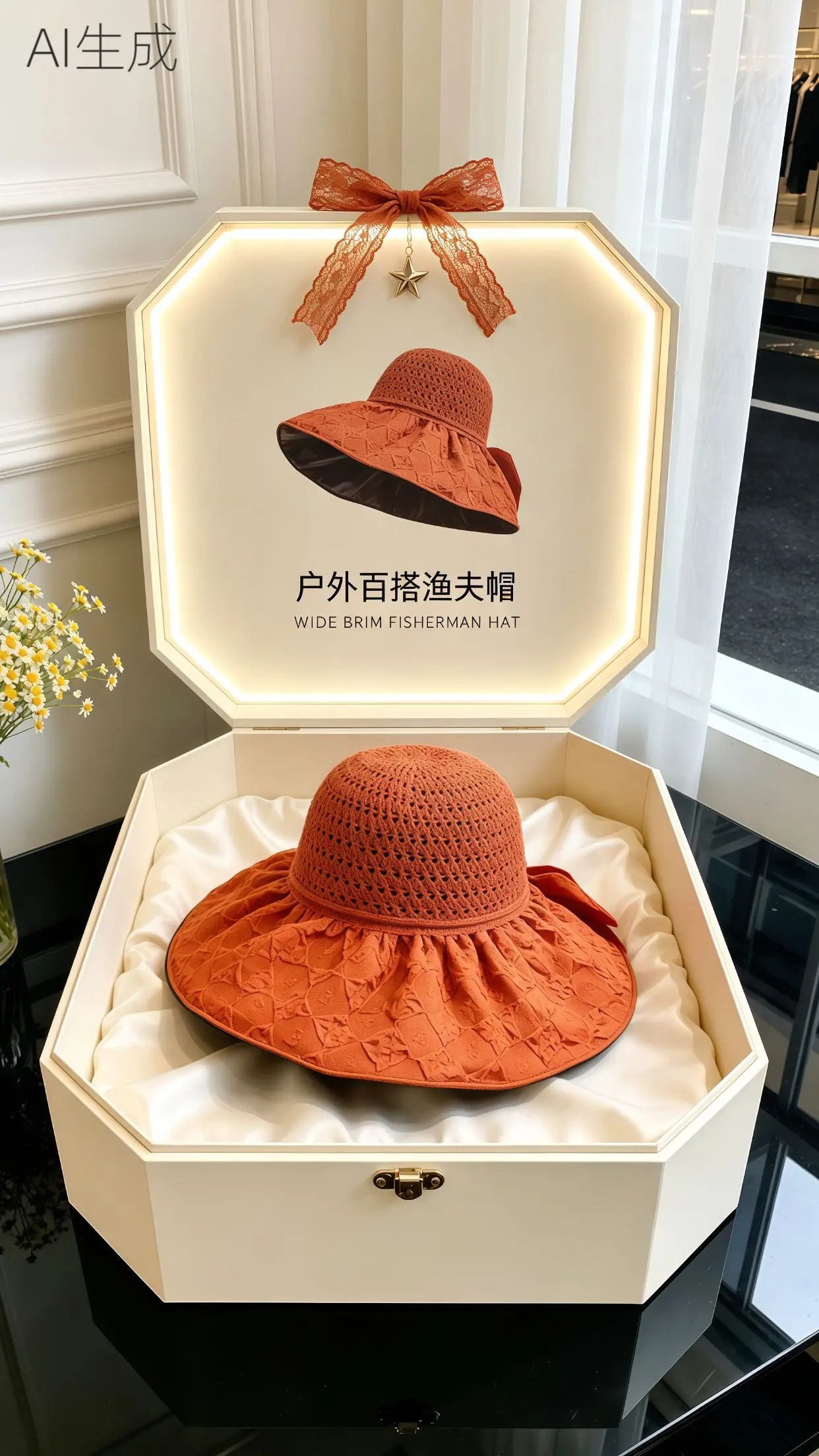 户外遮阳帽 渔夫帽