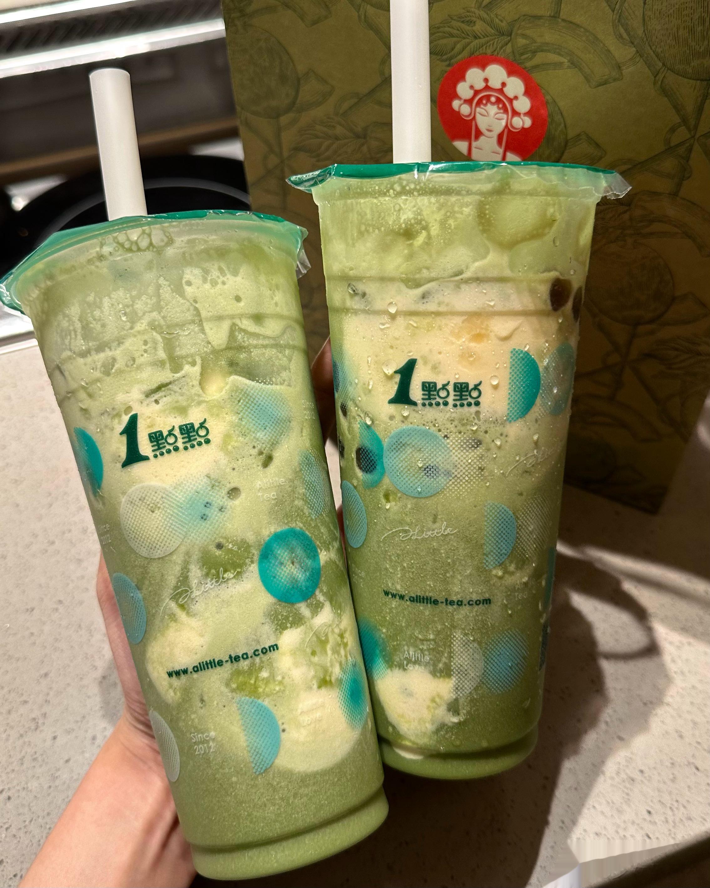 一点点抹茶 牛（喝了就懂 又喝了[泪][泪][泪]）✔️抹茶＋冰淇淋＋波霸，正常