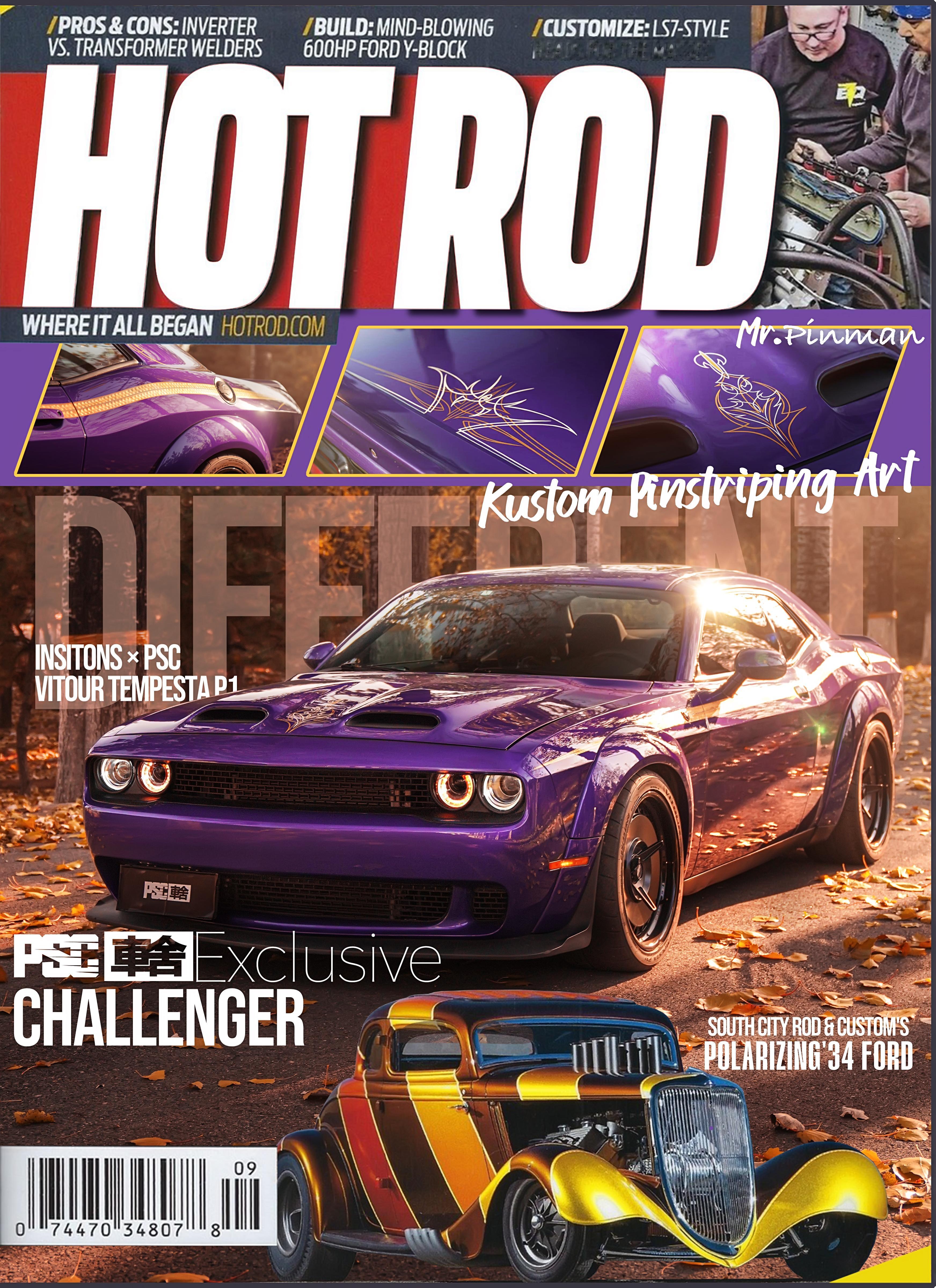 梦想是上Hot Rod杂志封面！PSC的道奇挑战者《Hot Rod》是历史最悠久