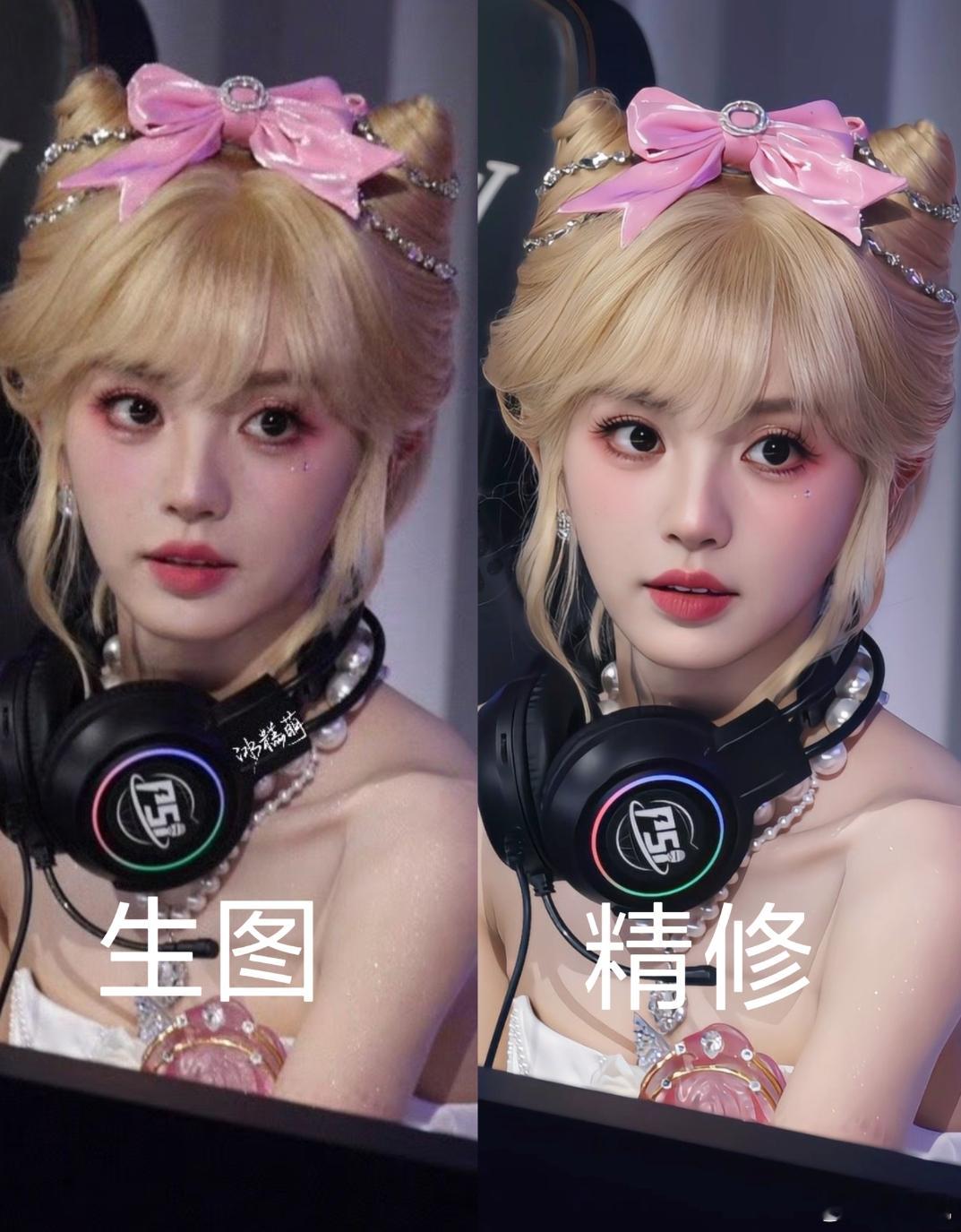 田曦薇生图🆚原图和平精英田曦薇 ​​​