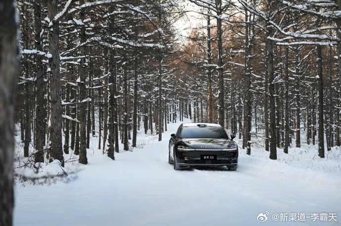 鸿蒙智行冬日奇驭智旅 看到大家在雪地试驾的微博，我表示很羡慕...黑色 S9 跟