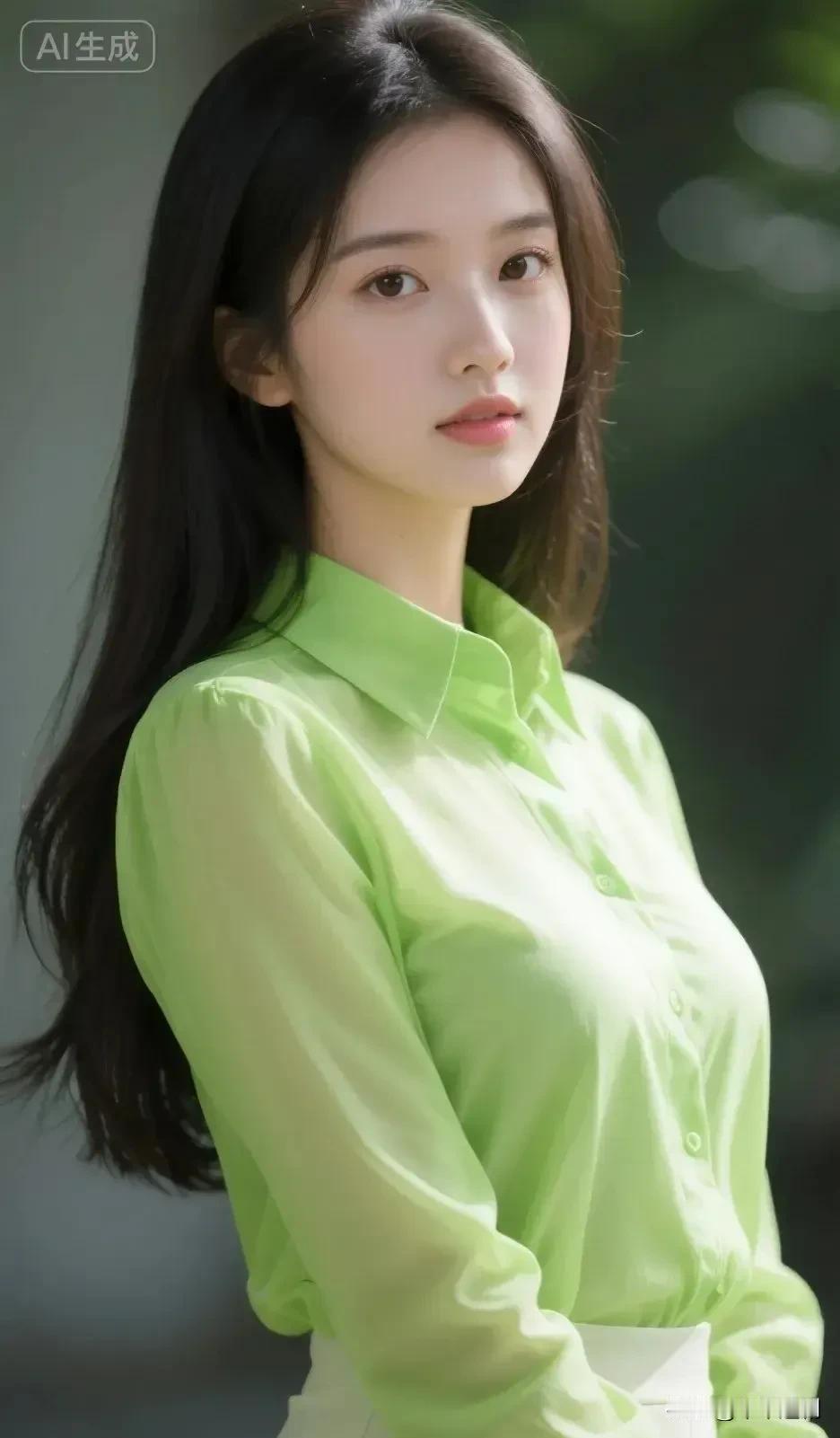 微风拂过，自带草木的温柔
国色天姿美女照 温柔治愈款美女