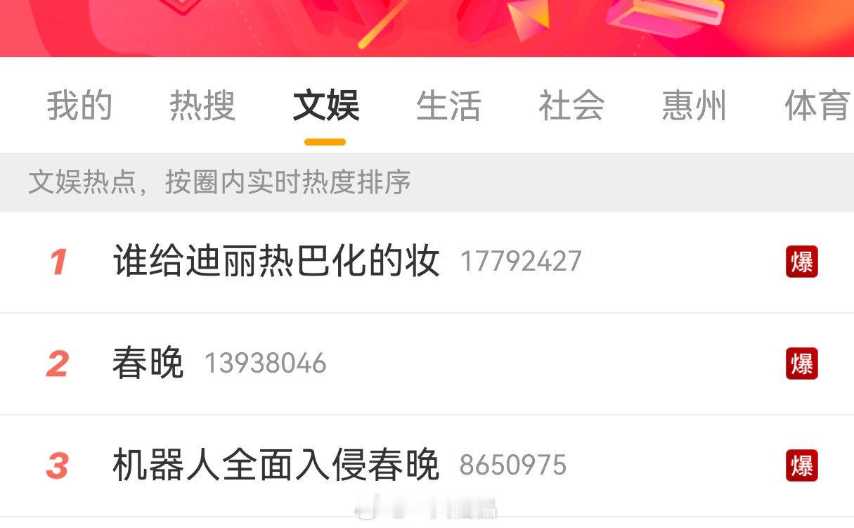 迪丽热巴双榜双爆双第一。出场即出圈。热度力压春晚。女顶流基本操作是这样的 