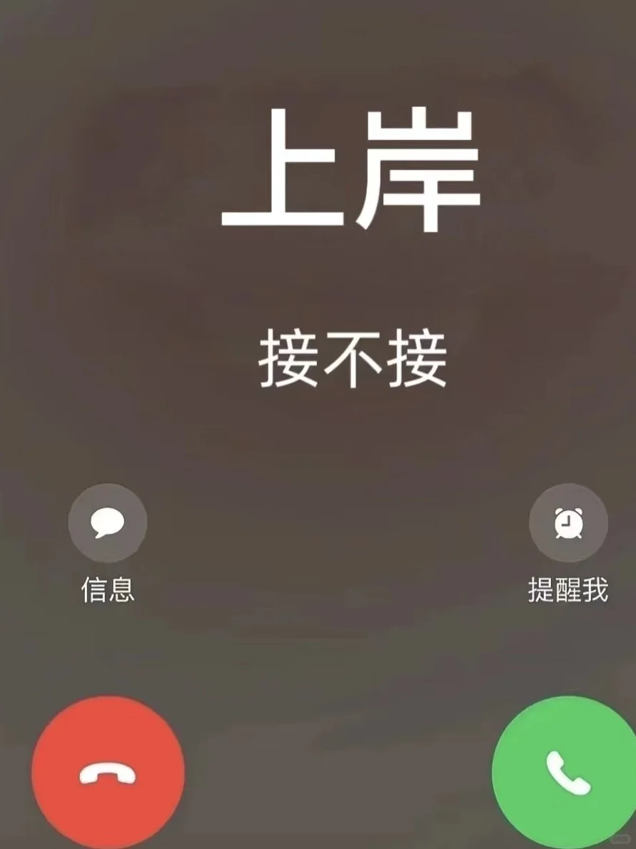 上岸接不接！ ！ ！