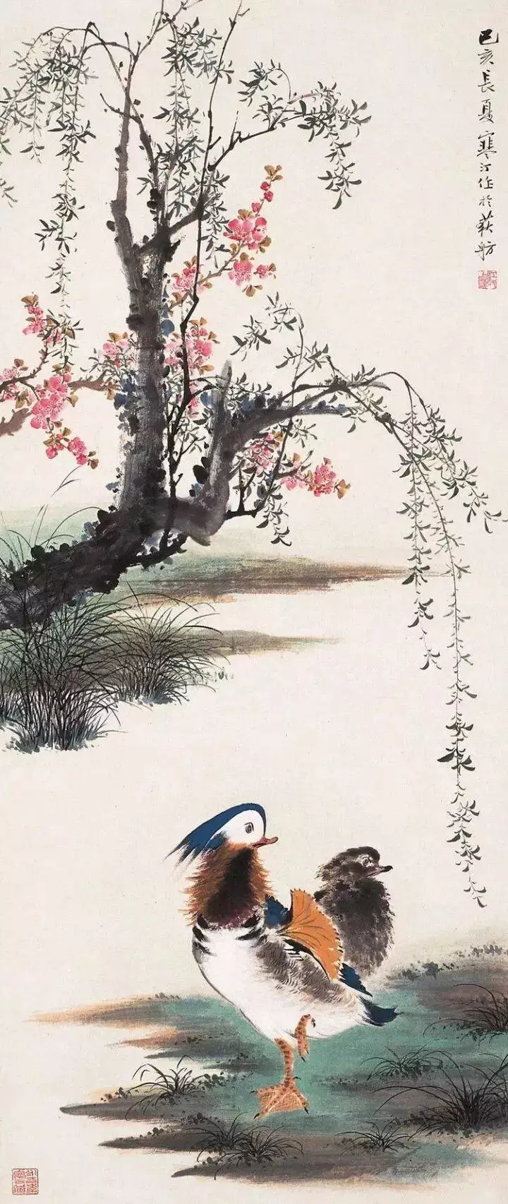 江寒汀是当代海派花鸟画第一人，为近现代海派小写意花鸟最重要代表画家，花鸟画清丽温