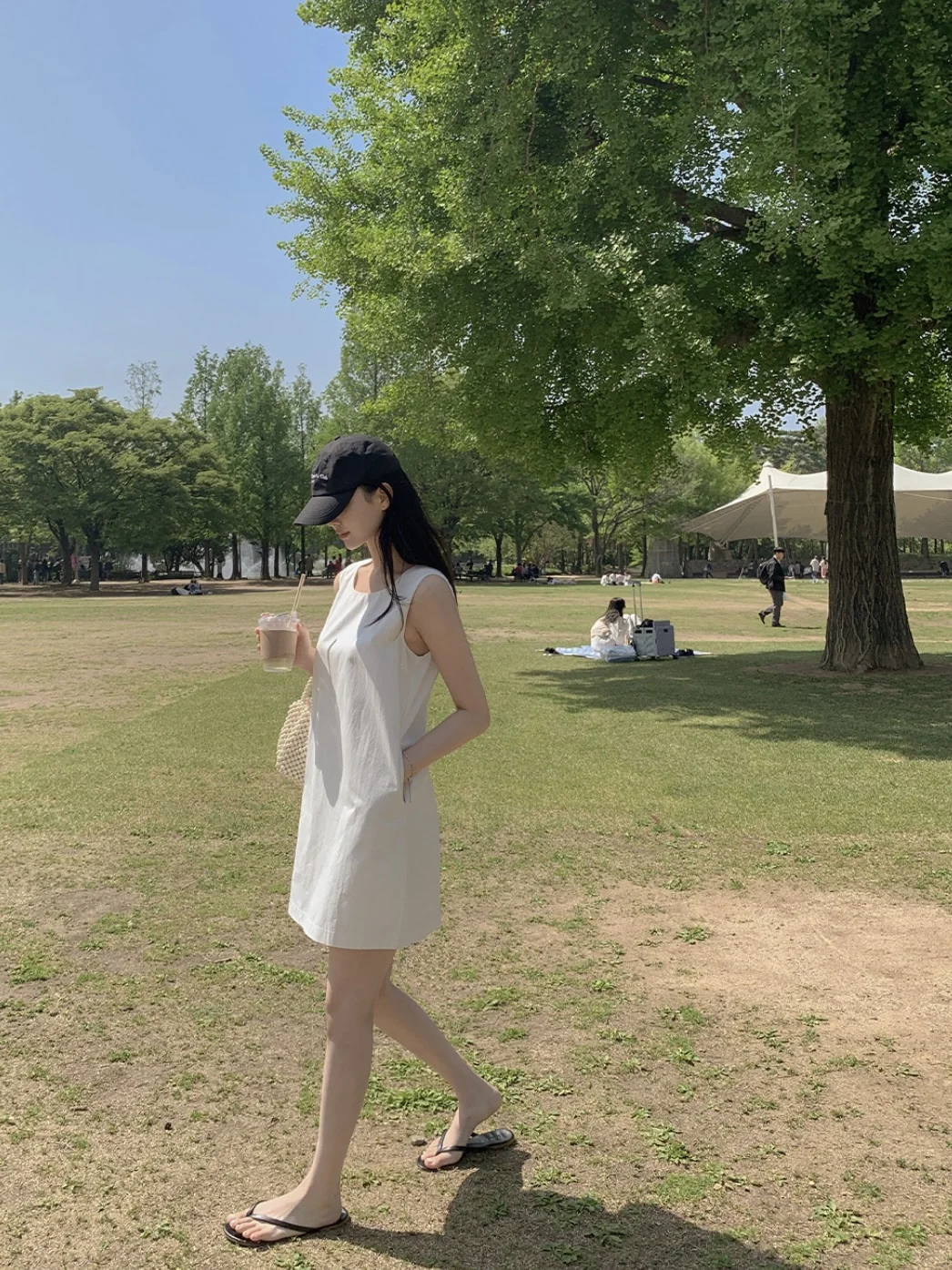 🇰🇷夏季必备 百搭小白裙