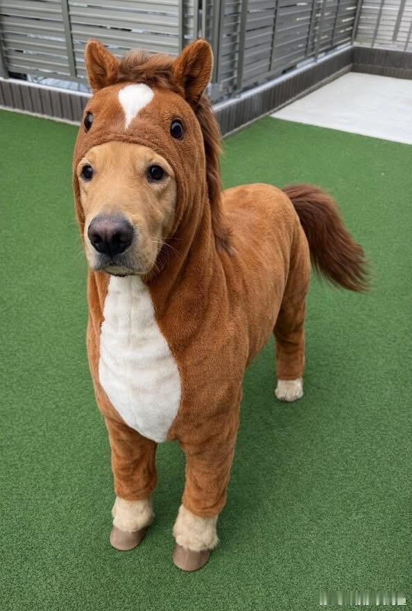 这设计，马和狗都沉默了… 