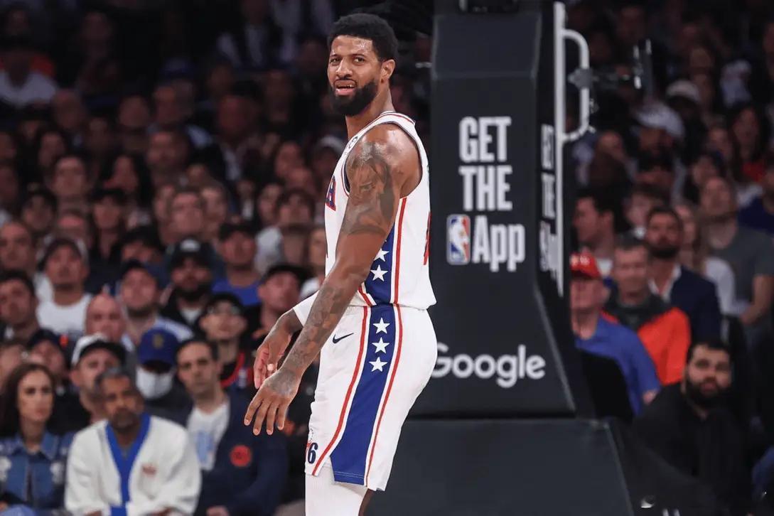 篮球  保罗-乔治首节砍下15分，此后在第二、三节得分挂零05月09日讯 NBA