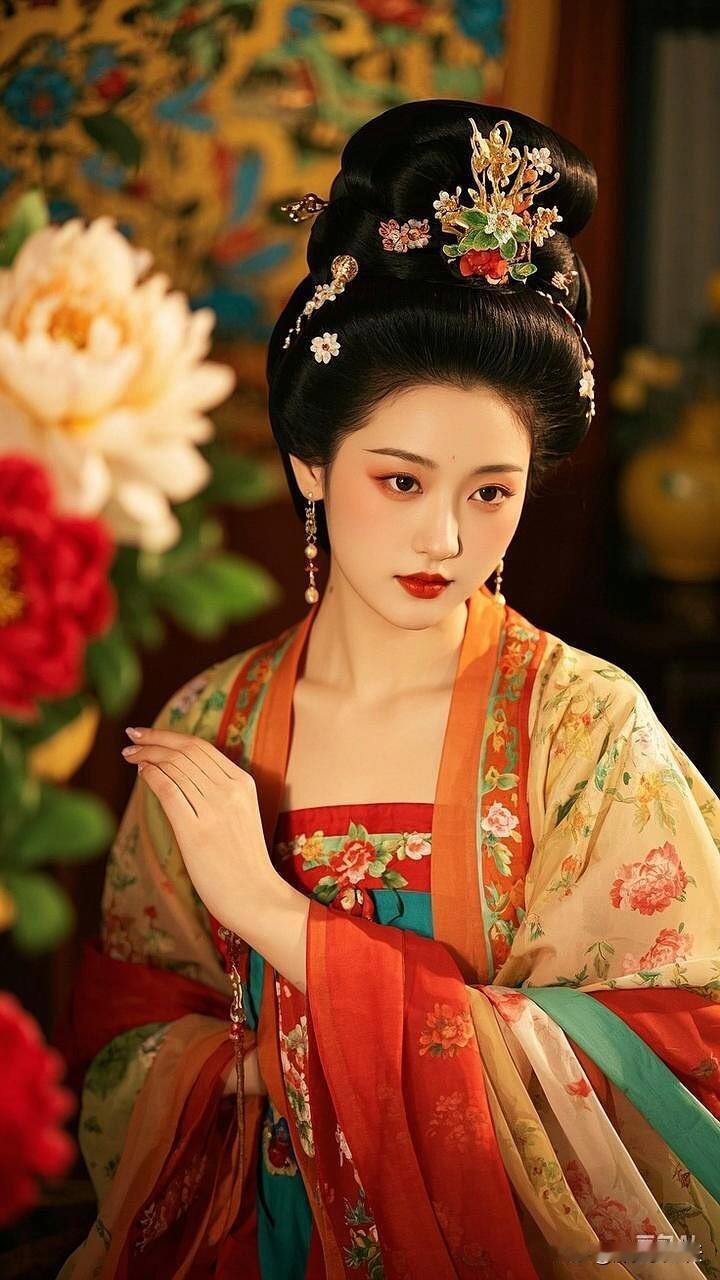 梦回大唐，邂逅美女的绝世风情。 国风正当红