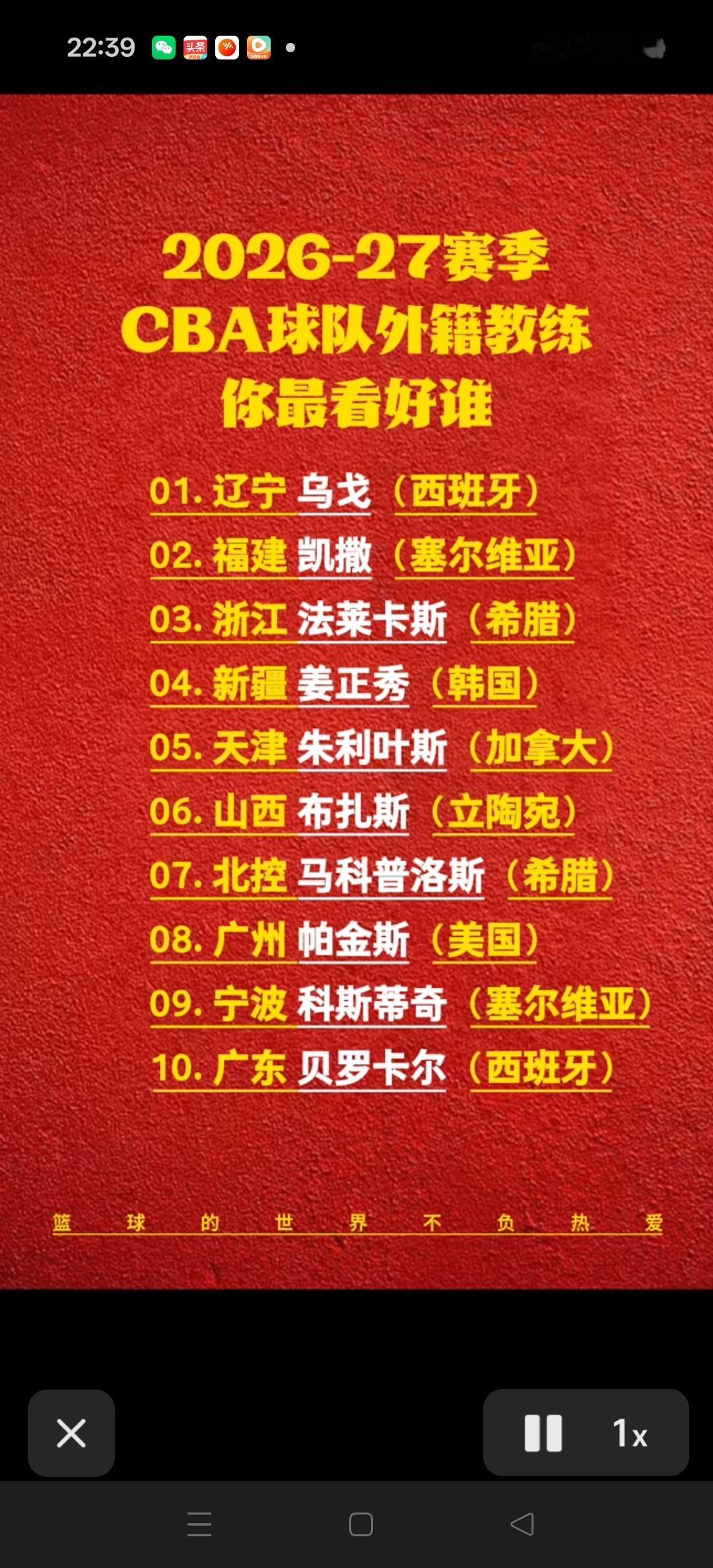 CBA外籍教练正悄无声息的占据了CBA的半壁江山。
广东和辽宁两个球队还挺有意思
