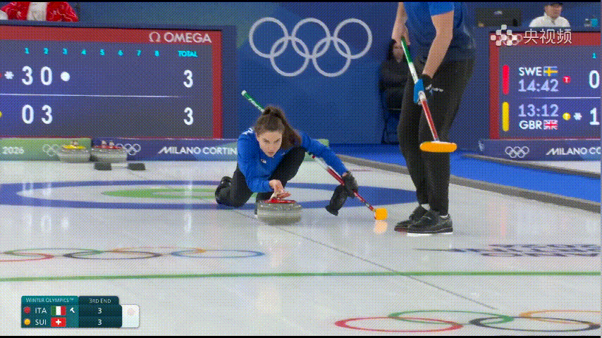 【奥运冰壶】意大利第三局被偷分 意大利3-4瑞士 