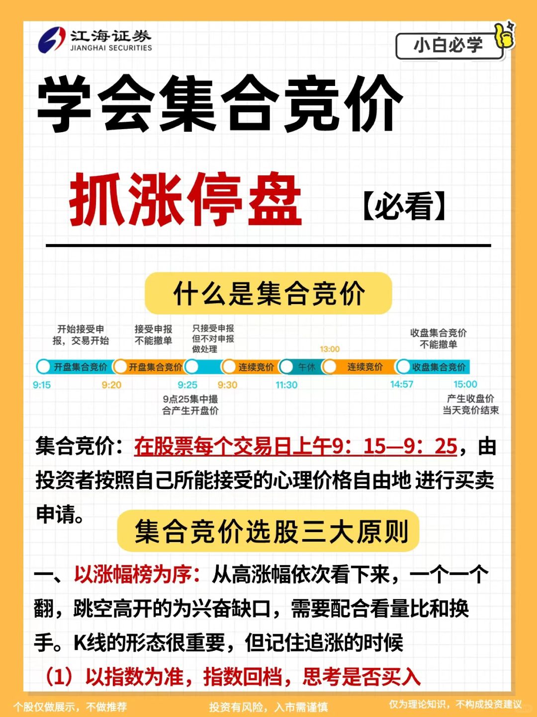 每天炒股竟然还不会集合竞价抓涨停‼️看图🔥