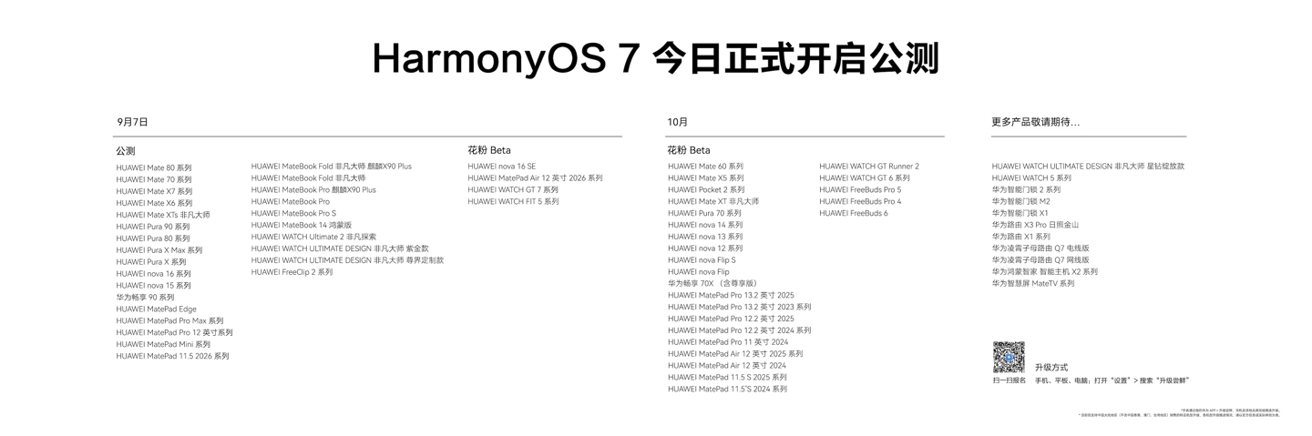 华为展翼三折叠及阔直板发布会 华为 HarmonyOS 7 | HUAWEI M