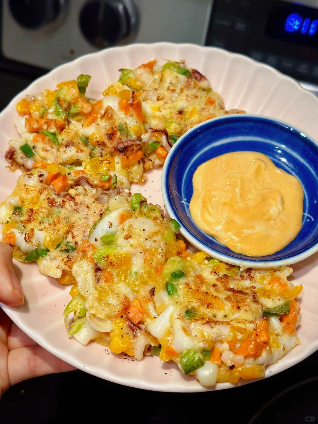 猴父子版韩式鱿鱼煎饼🥞Q弹鲜美料多多🦑