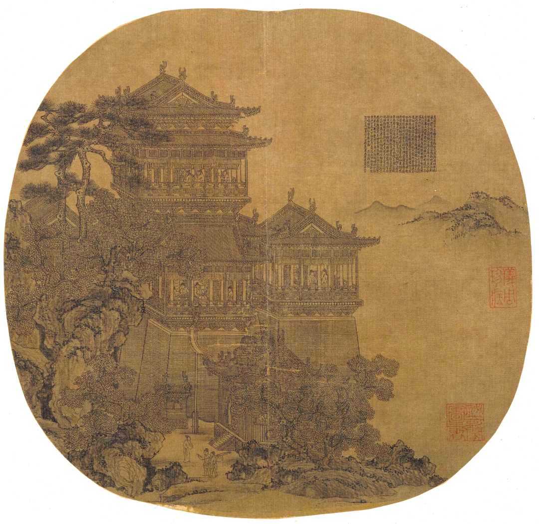 元 夏永画的《岳阳楼图》，我才真正信这句话的含金量。夏永是元代一位画师，应该是一