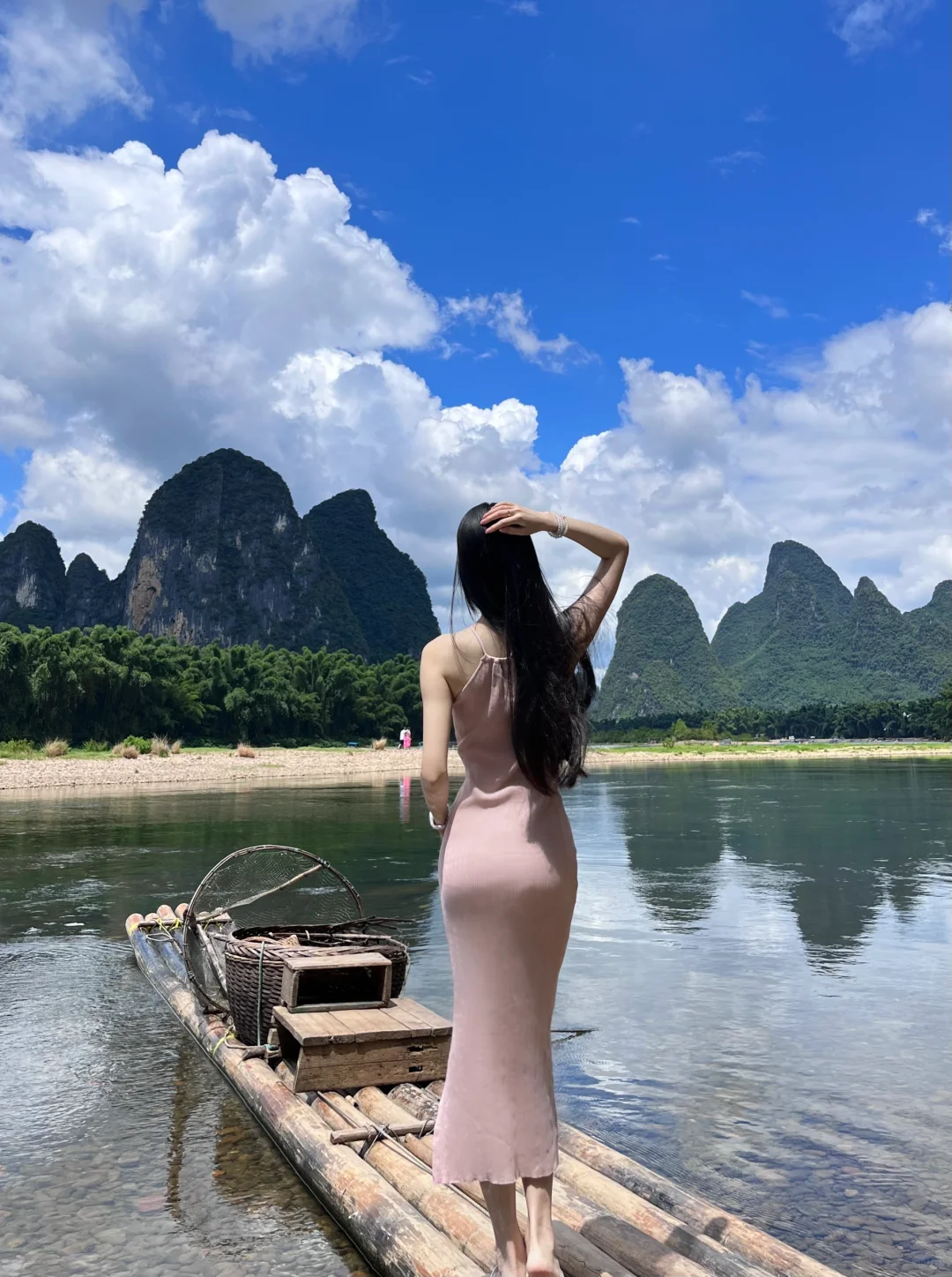 桂林阳朔漓江| 竹筏拍照|人民币打卡地