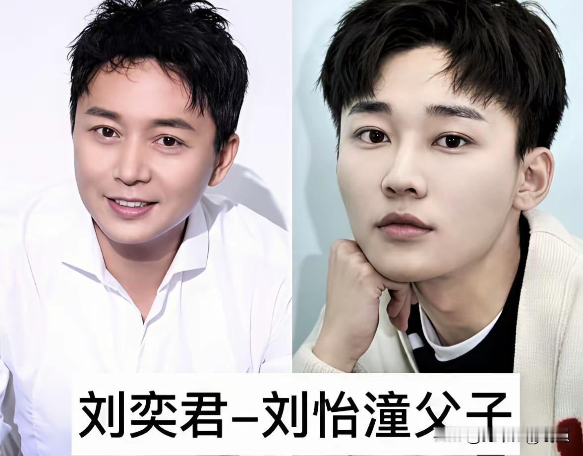 娱乐圈高颜值明星父子，完美复刻长相，基因太强大！
刘奕君 & 刘怡潼
​向华强 