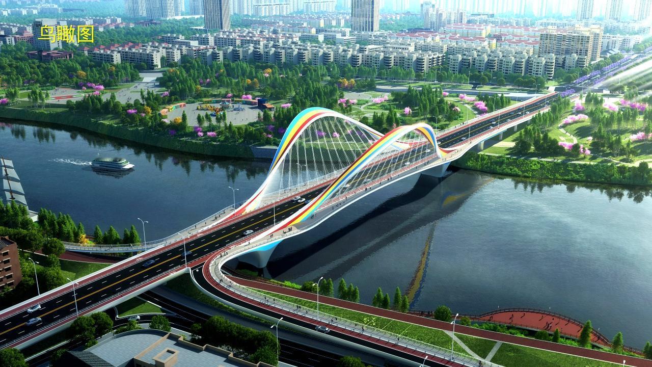 从老彩虹桥到新彩虹桥，这次设计的有个性！
坐落于漯河市泰山路的沙河大桥，已经投用