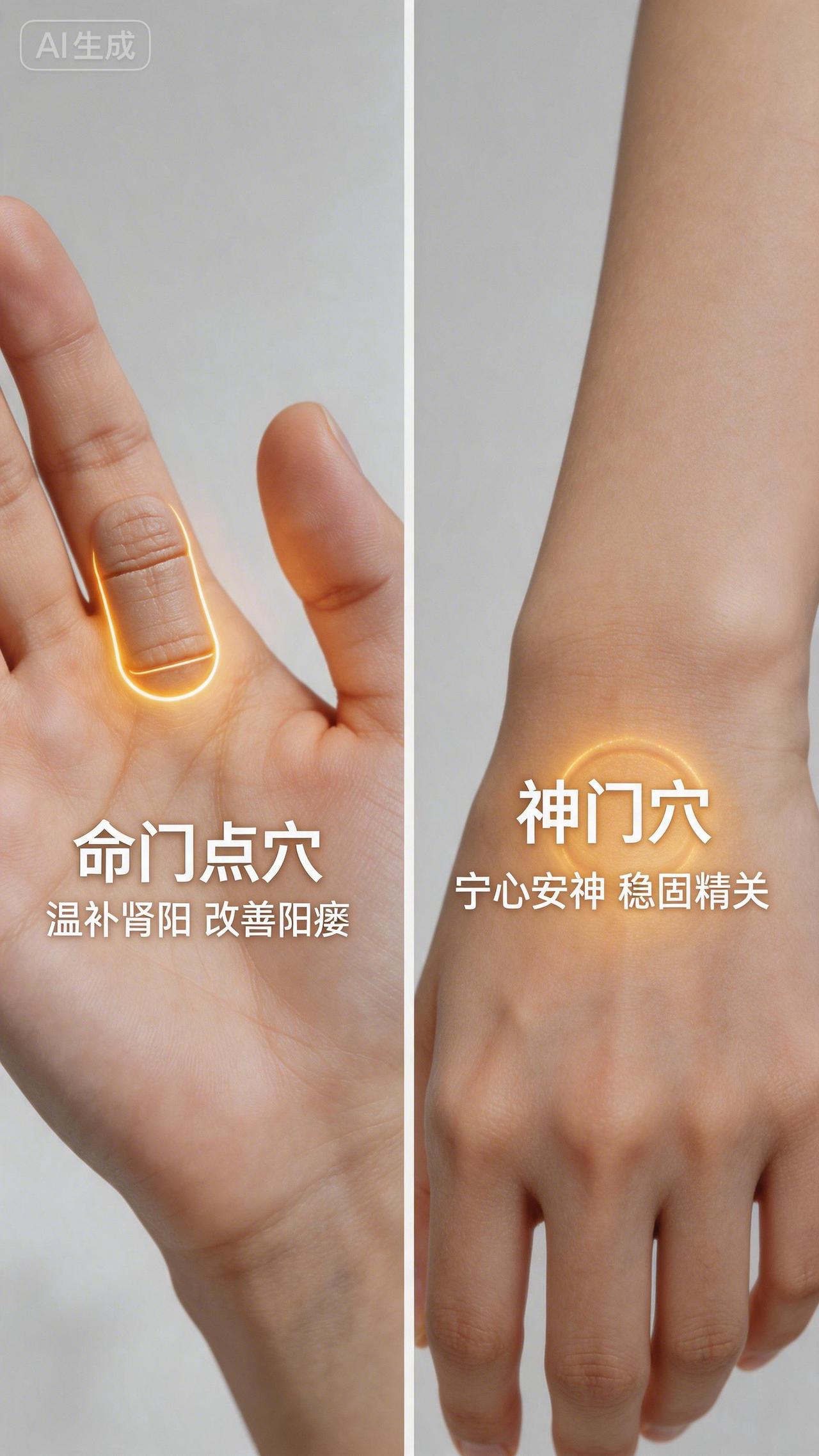 只要是阳痿早泄，这两个手上“开关”一定要按！老中医都说好，不用太可惜

有些事，