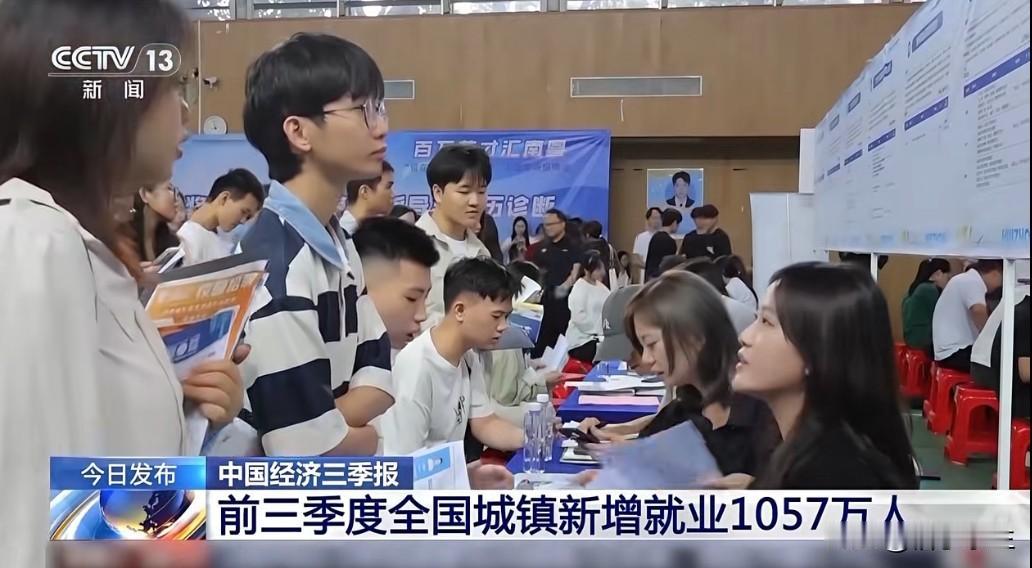 全国城镇新增就业完成全年目标88%背后隐忧
今年1-9月，全国城镇新增就业105