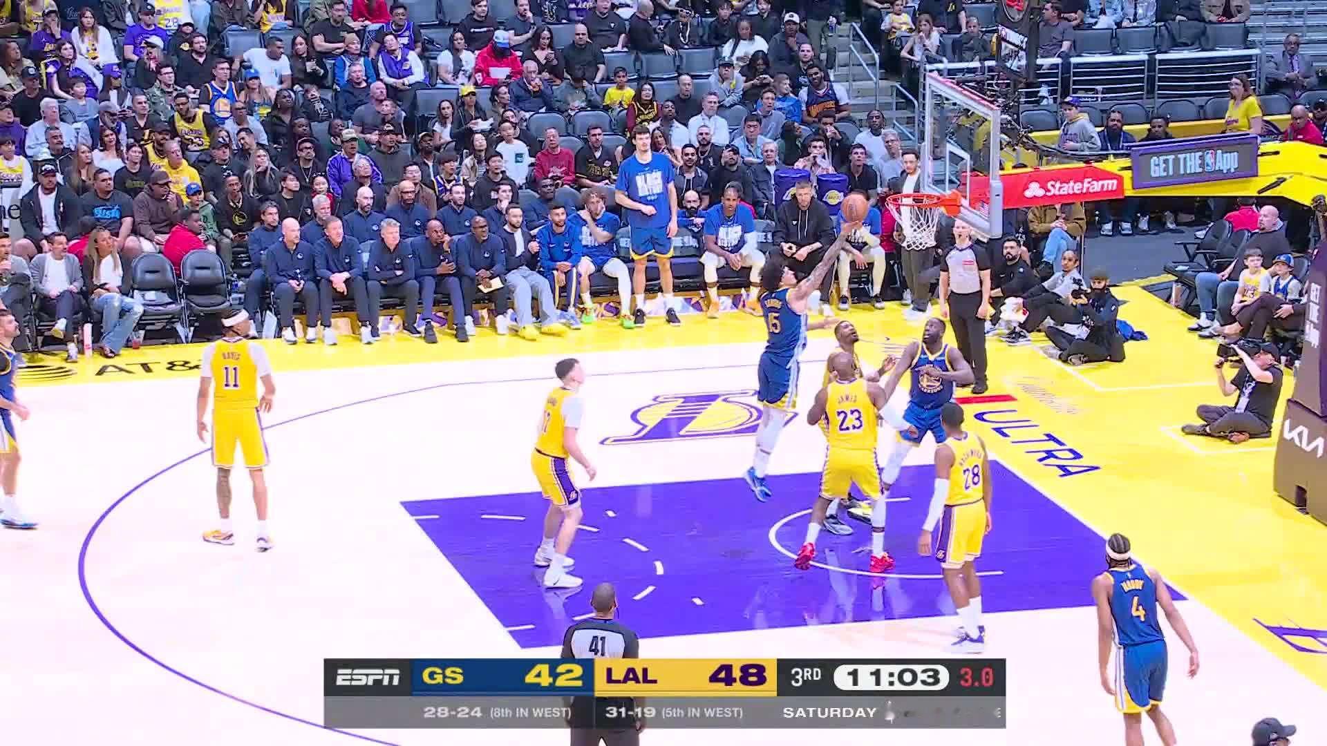 格林连线桑托斯🤝勇士vs湖人