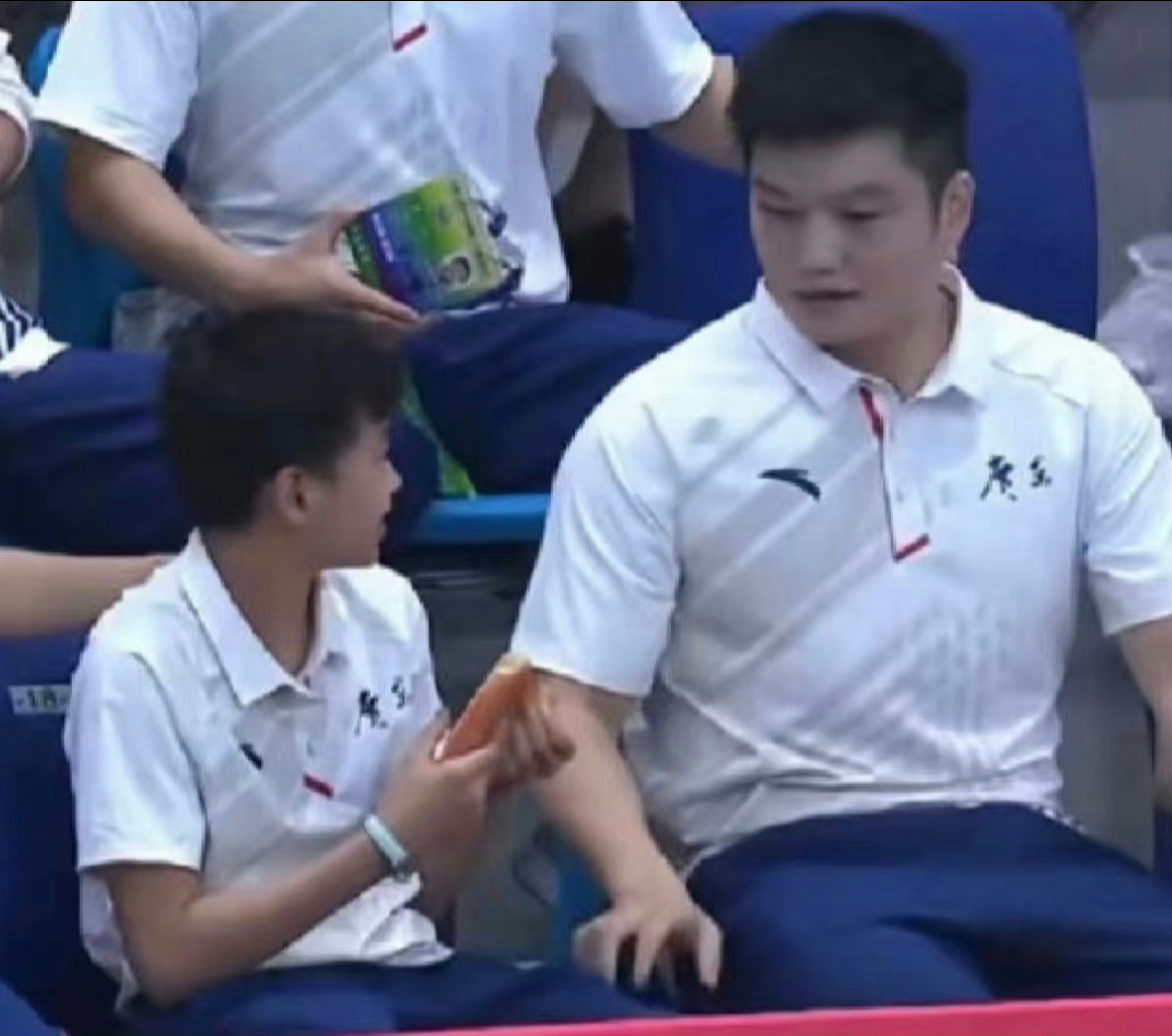 #樊振东 我太大一只了#哈哈哈哈哈被樊振东和全红婵体型差萌到了[打call] ​
