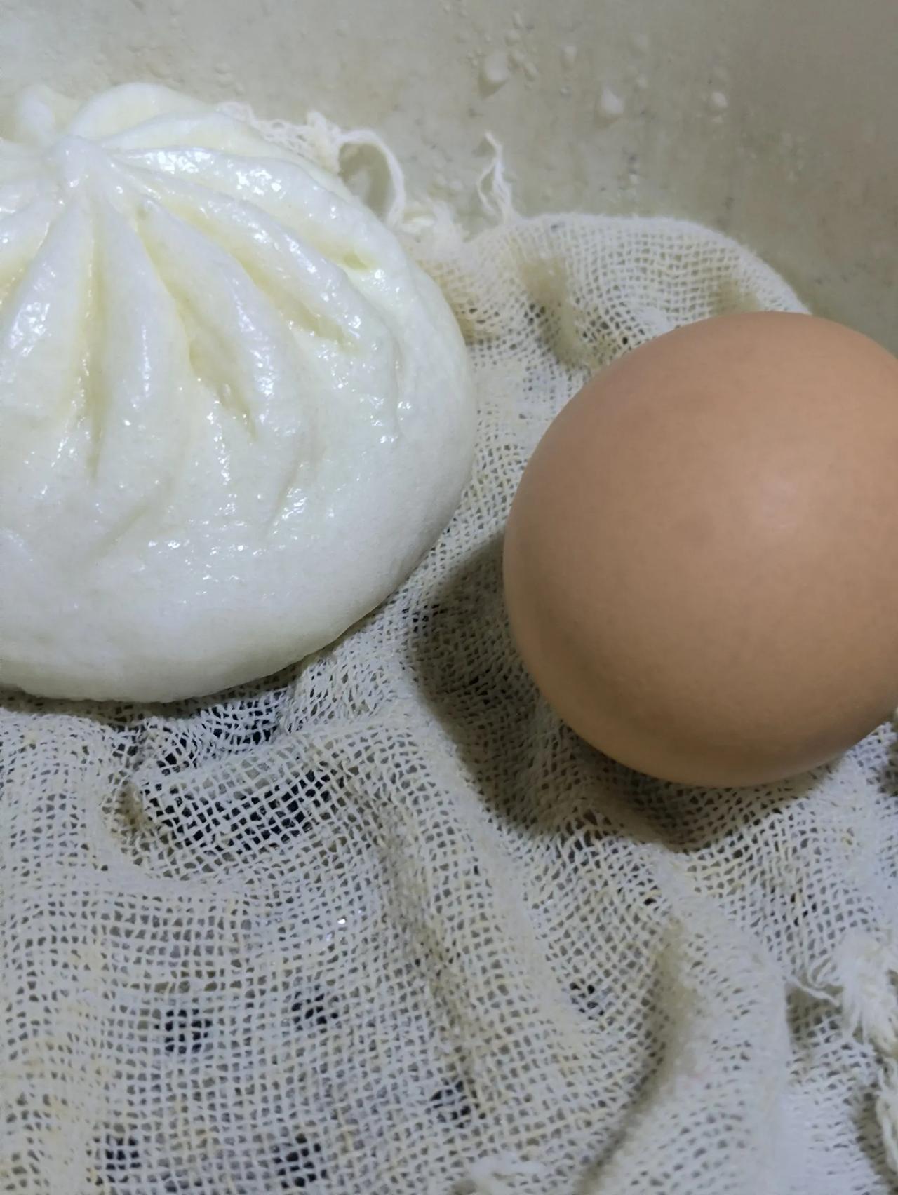 #我的早餐日记# 包子鸡蛋