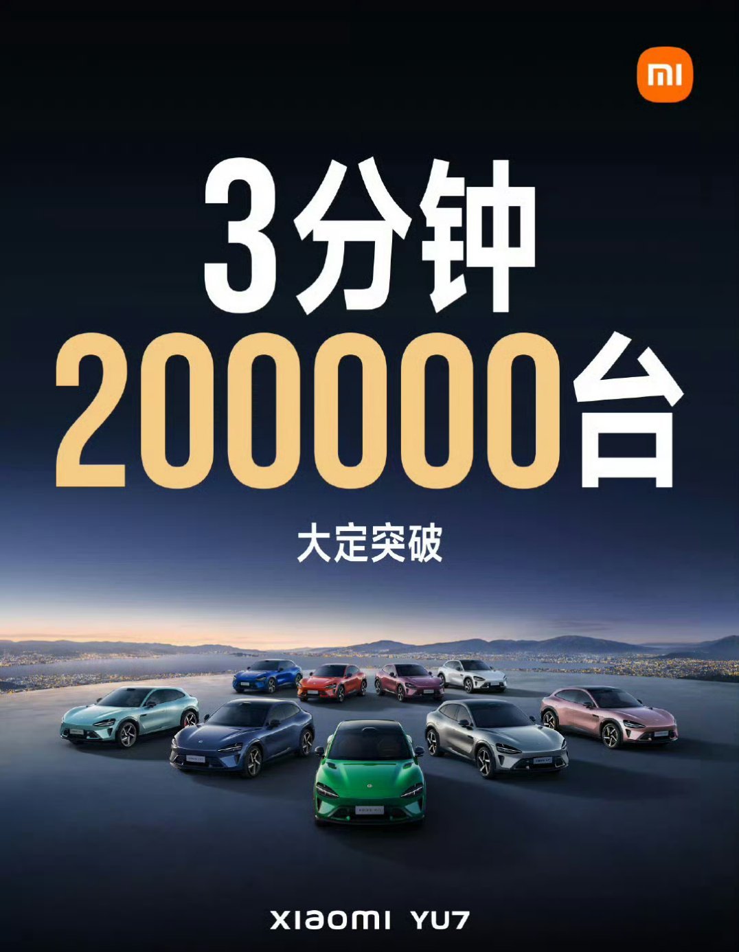 小米YU7价格瞧瞧这大定量，真的有被震撼，话说这价格猜对了吗？ ​​​