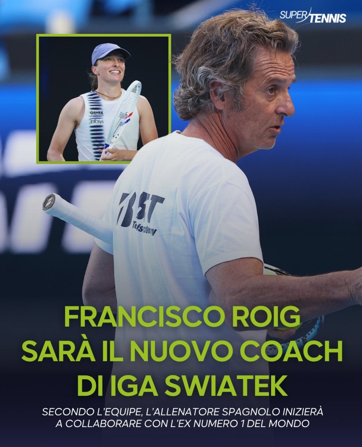 网球talking大会 🆕伊加可能已经找到了他的新教练《队报》认为乔瓦尼·姆佩