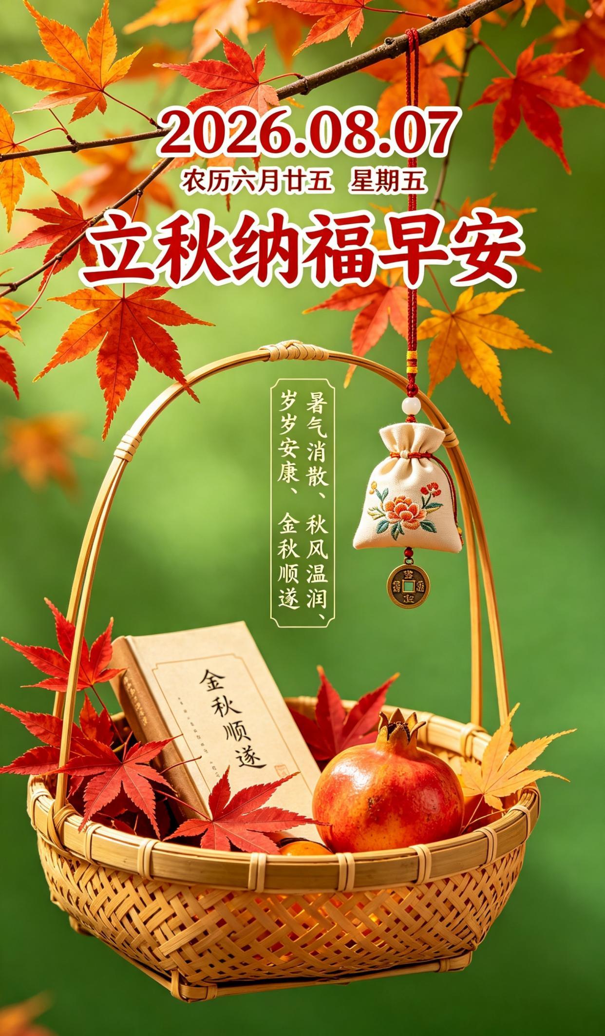 今日立秋，早安吉祥！

[玫瑰][心][玫瑰]

每天醒来都是新的开始，不妨抛开