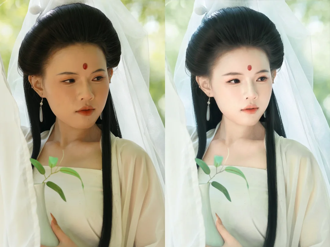 后期修图调色前后对比