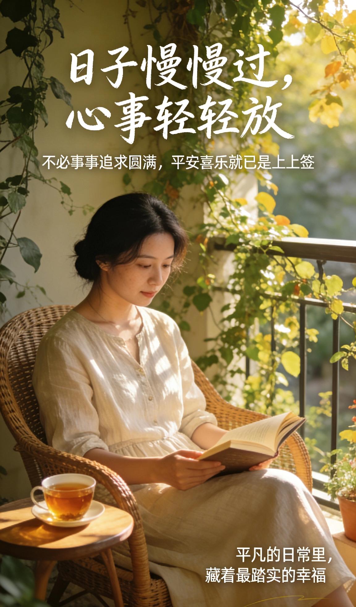 不必事事追求圆满，平安喜乐就已是上上签。
平凡的日常里，藏着最踏实的幸福。